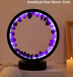 Natural Crystal Bedside Lamp