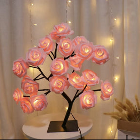 Sakura Roses LED Tree Table Lamp