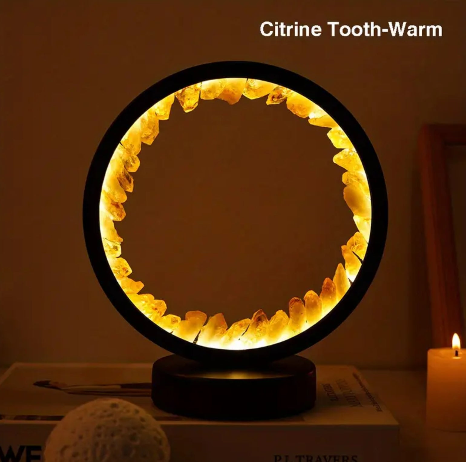 Natural Crystal Bedside Lamp