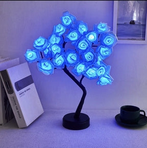 Sakura Roses LED Tree Table Lamp