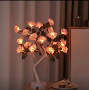 Sakura Roses LED Tree Table Lamp