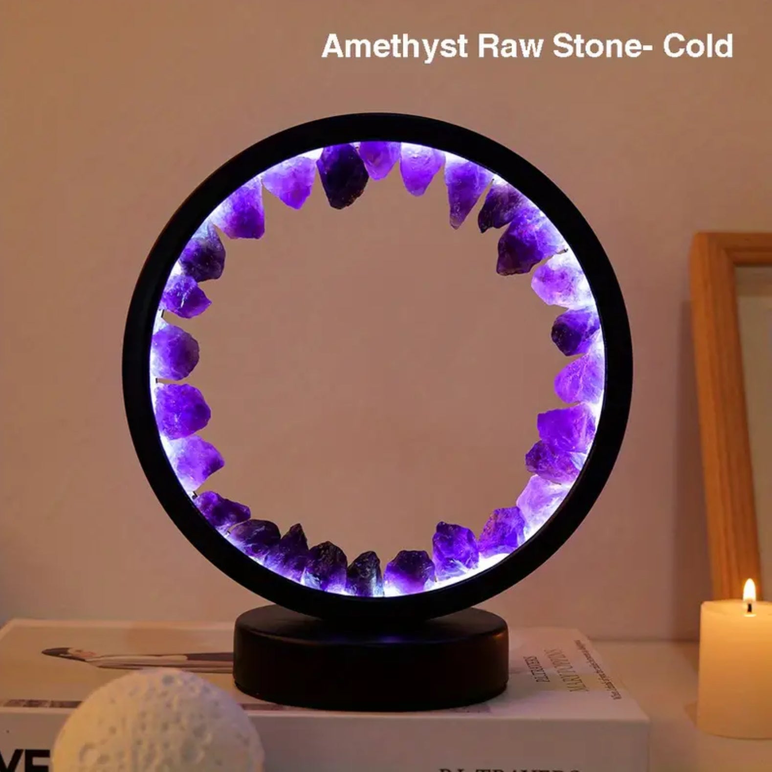 Natural Crystal Bedside Lamp