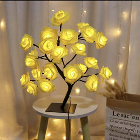 Sakura Roses LED Tree Table Lamp