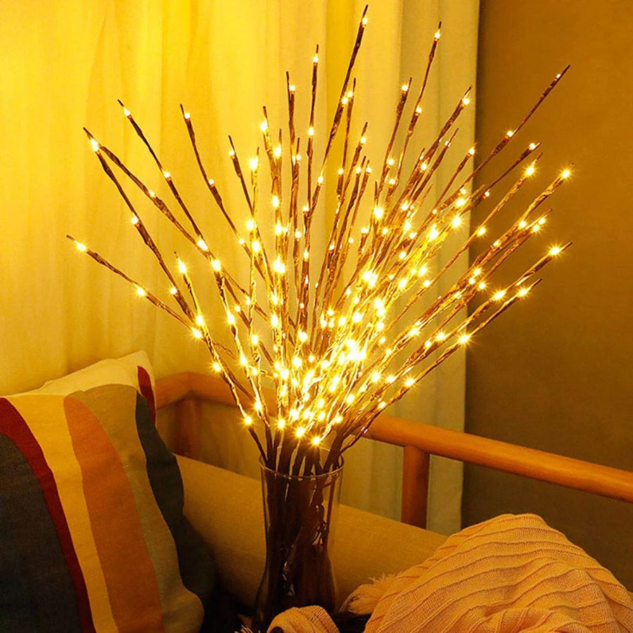 Willow Orchid Branch Lights LED Tree Table Lamp