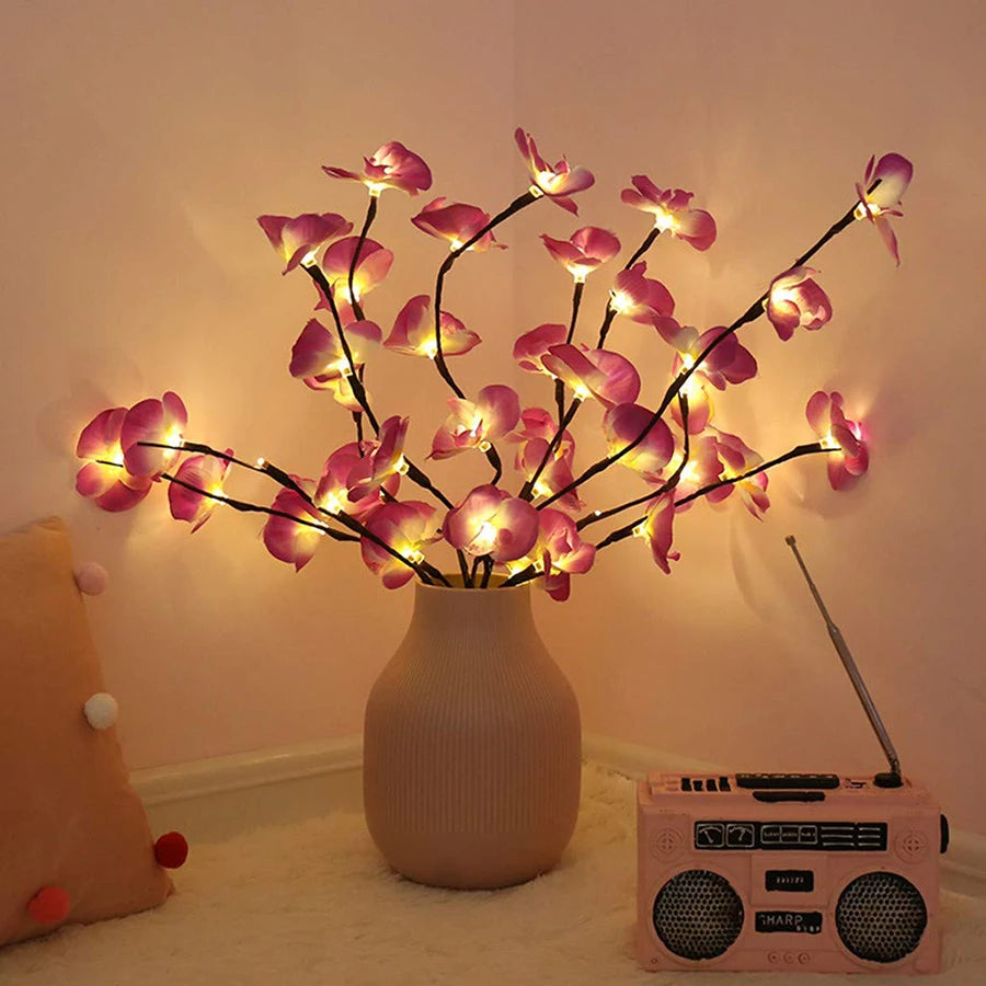 Willow Orchid Branch Lights LED Tree Table Lamp