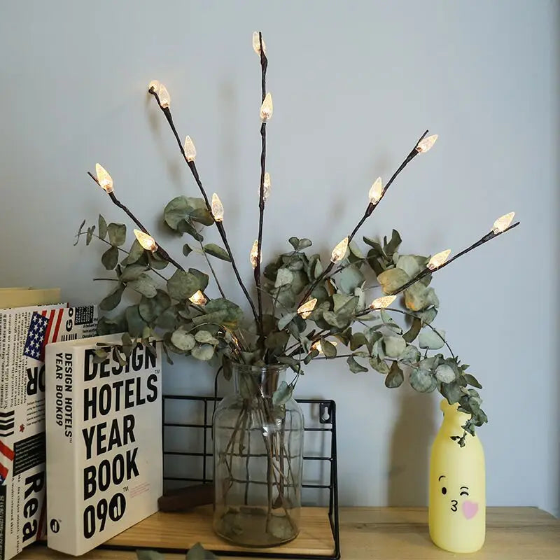 Willow Orchid Branch Lights LED Tree Table Lamp