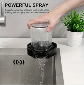 Automatic High-Pressure Cup Washer - Household and Bar Counter Press Cleaner