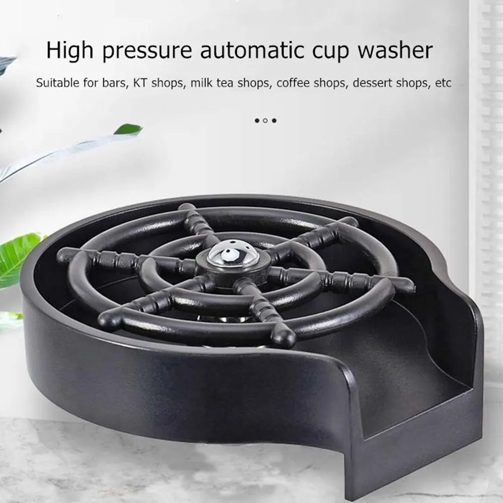 Automatic High-Pressure Cup Washer - Household and Bar Counter Press Cleaner