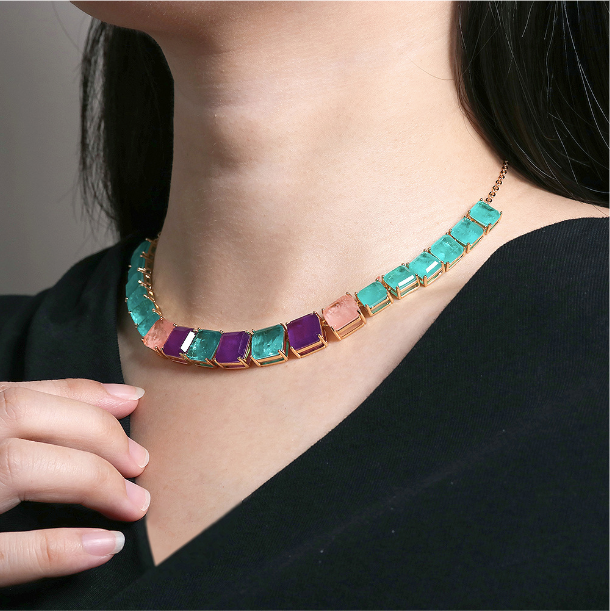 Multicolor Gemstone Necklace