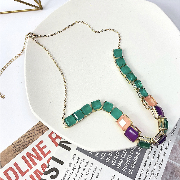 Multicolor Gemstone Necklace