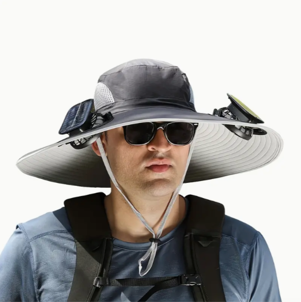 Solar Fan Outdoor Hat (Bundle of 2)