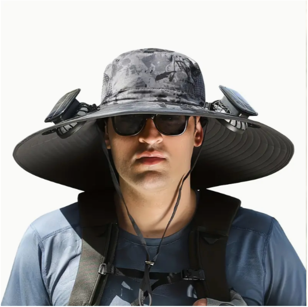 Solar Fan Outdoor Hat (Bundle of 2)