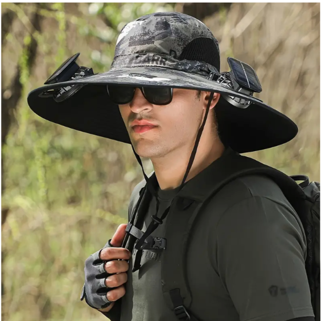 Solar Fan Outdoor Hat (Bundle of 2)