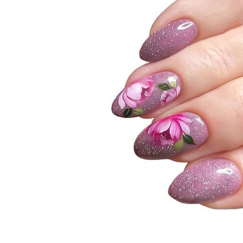 Lily Daisy Flowers Nail Stickers